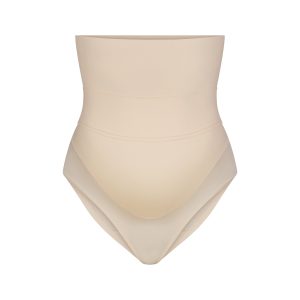 FITS EVERYBODY MATERNITY BANDED HIGH-WAISTED BRIEF | SAND