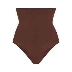 SEAMLESS SCULPT HIGH-WAISTED BRIEF | COCOA