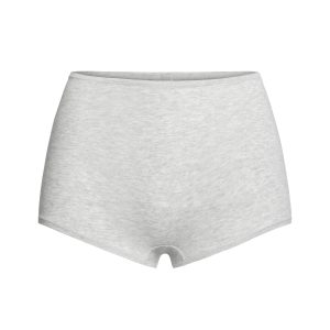 COTTON JERSEY BOY SHORT | LIGHT HEATHER GREY