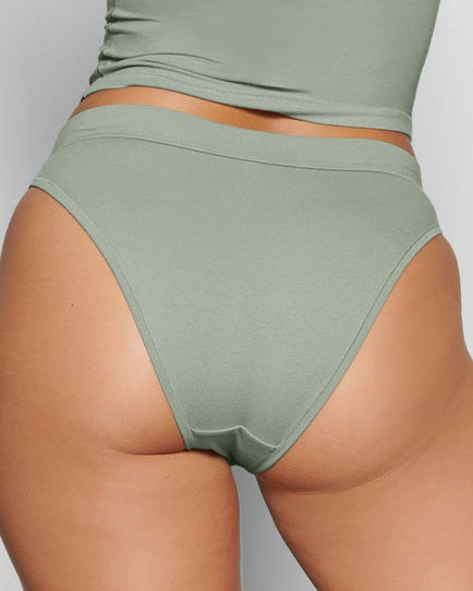 COTTON JERSEY CHEEKY TANGA | MINERAL - Image 6