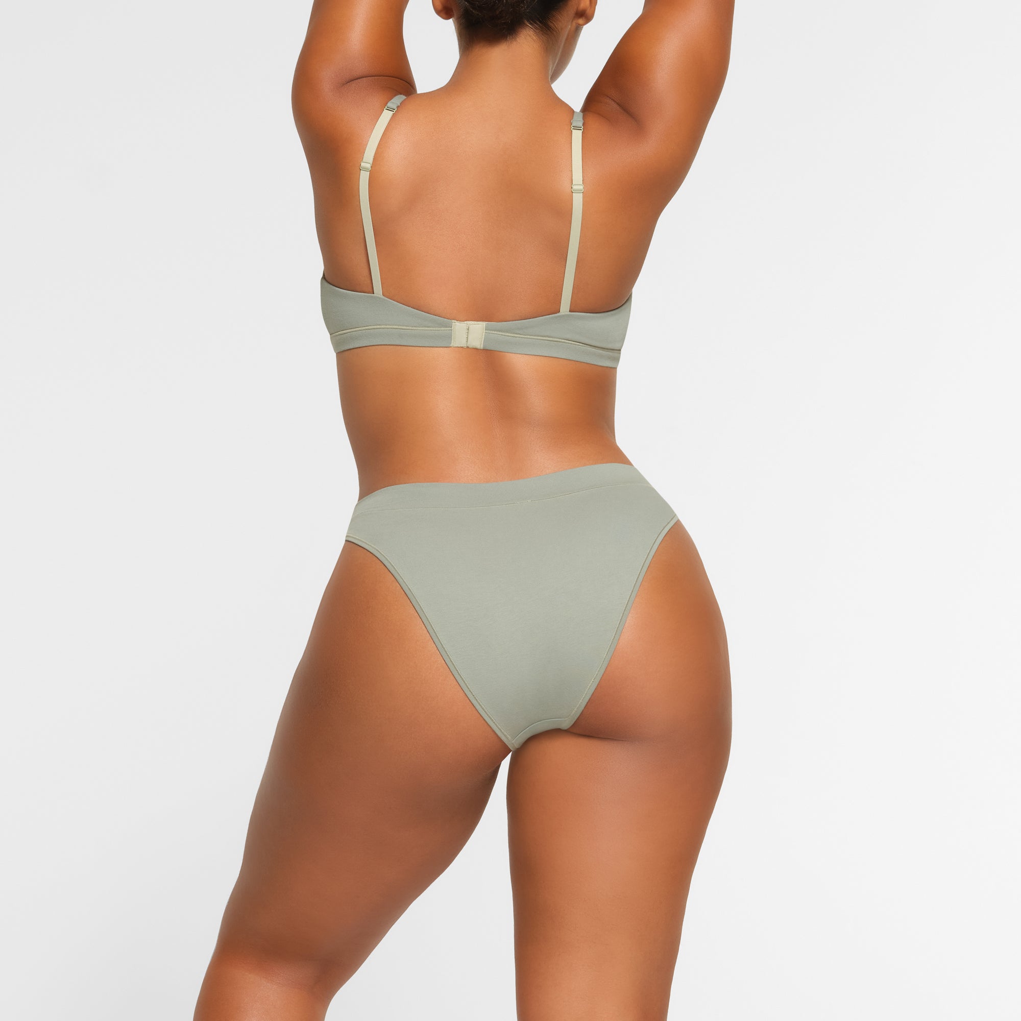 COTTON JERSEY CHEEKY TANGA | MINERAL - Image 4