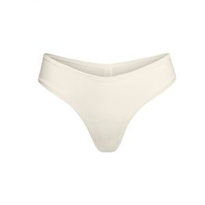 COTTON JERSEY DIPPED THONG | BONE