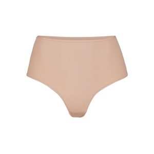 FITS EVERYBODY HIGH-WAISTED THONG | CLAY