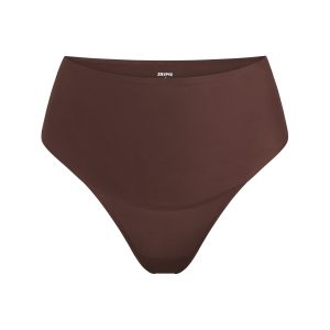 SMOOTHING INTIMATES HIGH-WAISTED THONG | COCOA