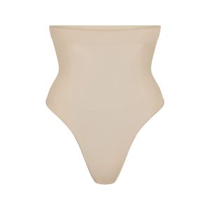 SEAMLESS SCULPT HIGH-WAISTED THONG | SAND