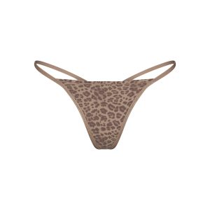 FITS EVERYBODY T-STRING THONG | DESERT LEOPARD INK PRINT