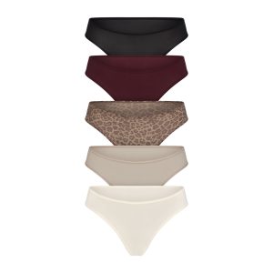 FITS EVERYBODY THONG 5-PACK | DESERT LEOPARD MULTI