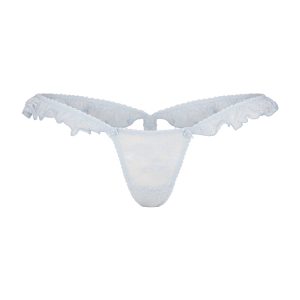 STRETCH LACE BUTTERFLY THONG | POWDER BLUE