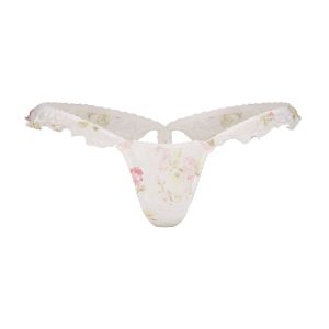 STRETCH LACE BUTTERFLY THONG | SNOW VINTAGE FLORAL PRINT