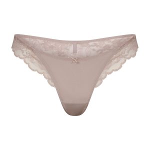SKIMS LACE THONG | FAWN