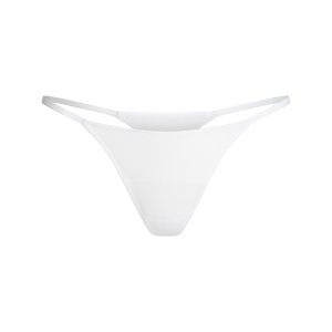 LIGHTWEIGHT COTTON STRING THONG | SNOW