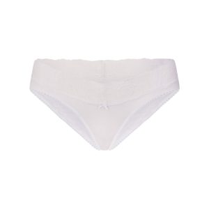 LIGHTWEIGHT COTTON WIDE LACE BRIEF | SNOW