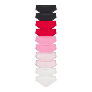 LIGHTWEIGHT COTTON RUCHED BACK HIPSTER 10-PACK | CARNATION MULTI