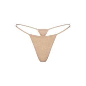 EVERYDAY COTTON STRING THONG | CLAY HEATHER