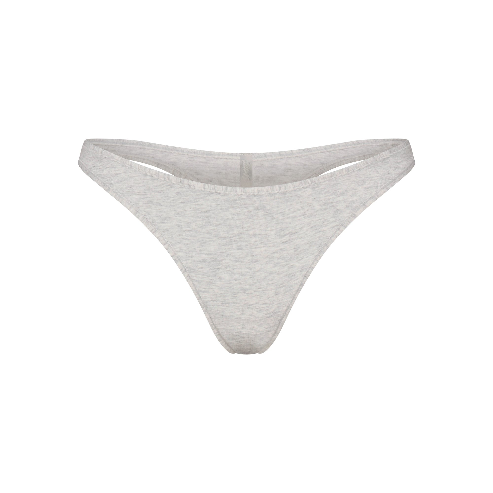EVERYDAY COTTON THONG | LIGHT HEATHER GREY