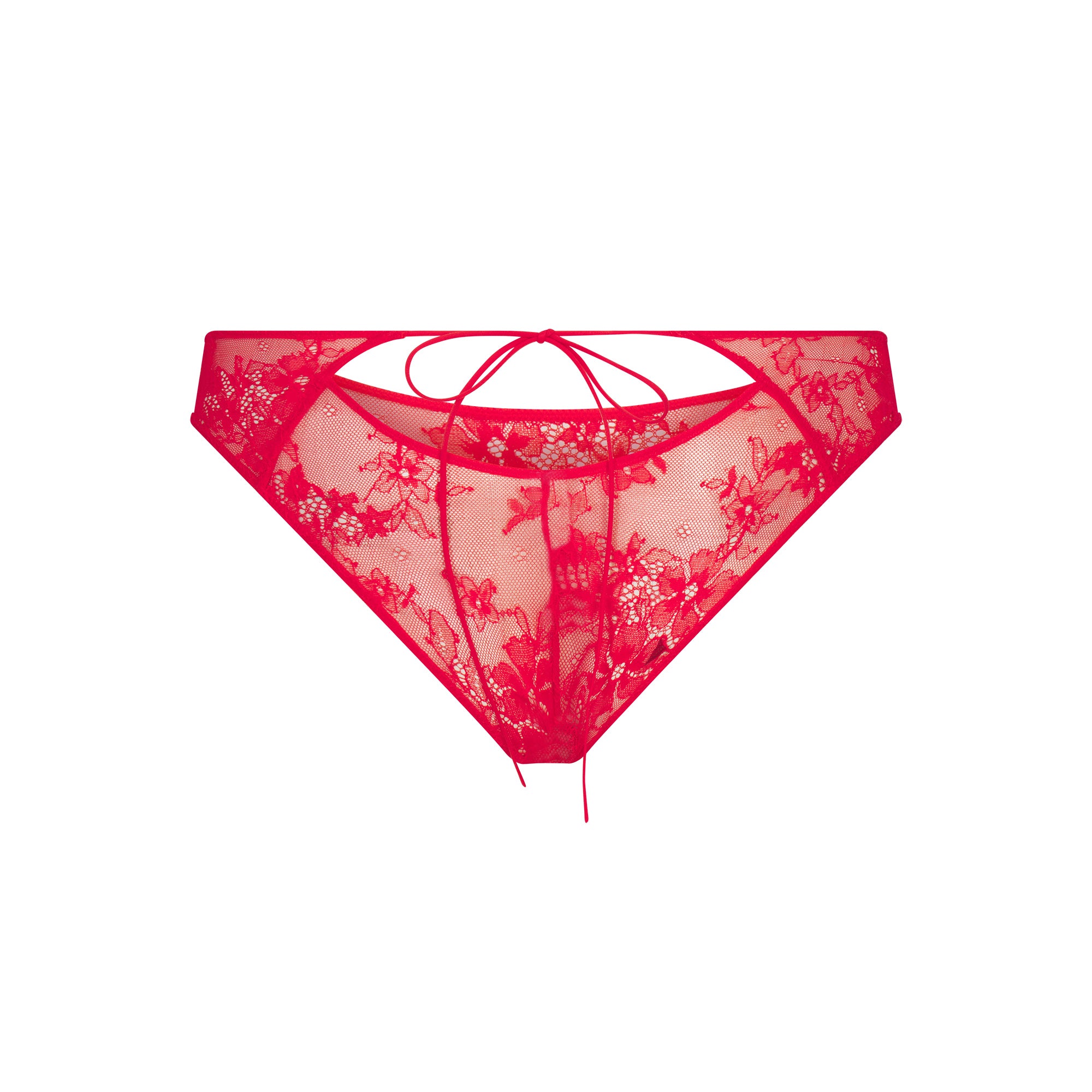 ULTRA FINE LACE PEEK-A-BOO BIKINI | RUBY - Image 7