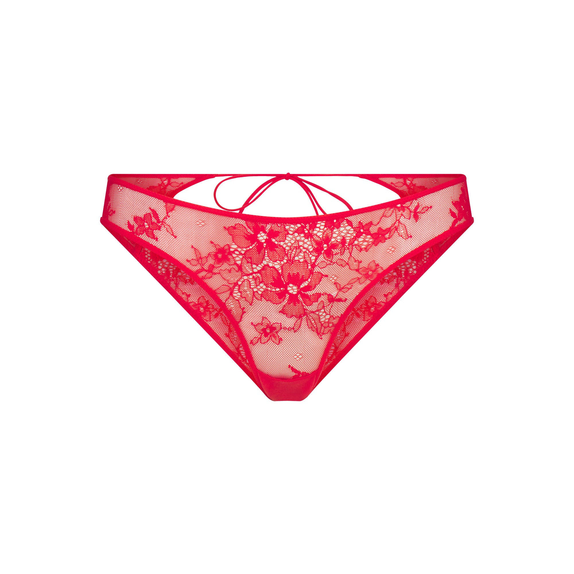 ULTRA FINE LACE PEEK-A-BOO BIKINI | RUBY