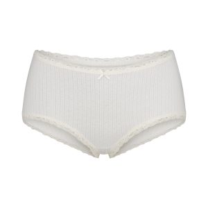 LIGHTWEIGHT COTTON POINTELLE LACE BOY SHORT | MARBLE TONAL