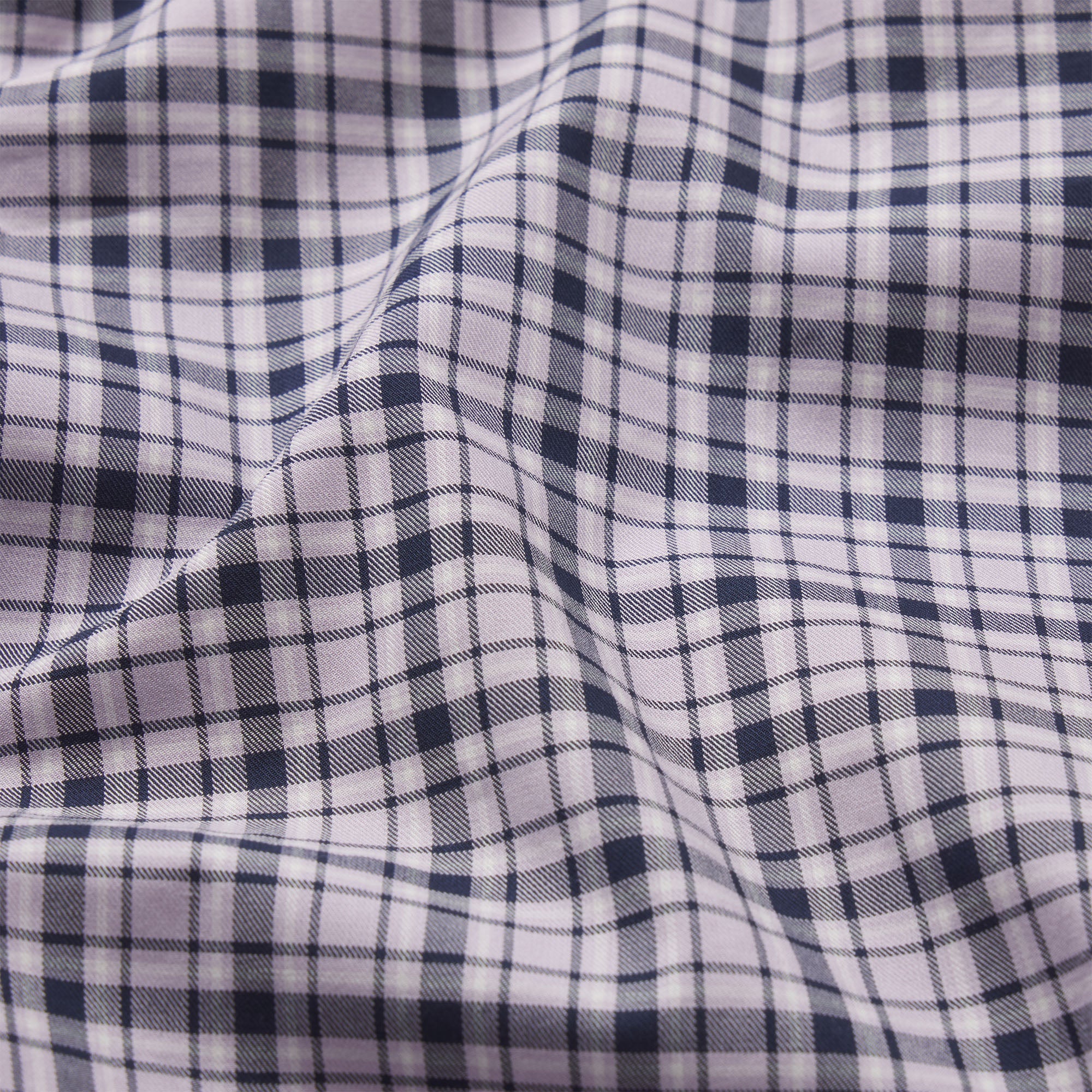 COTTON POPLIN SLEEP OVERSIZED PANT | IRIS MICA NAVY CHECK - Image 7