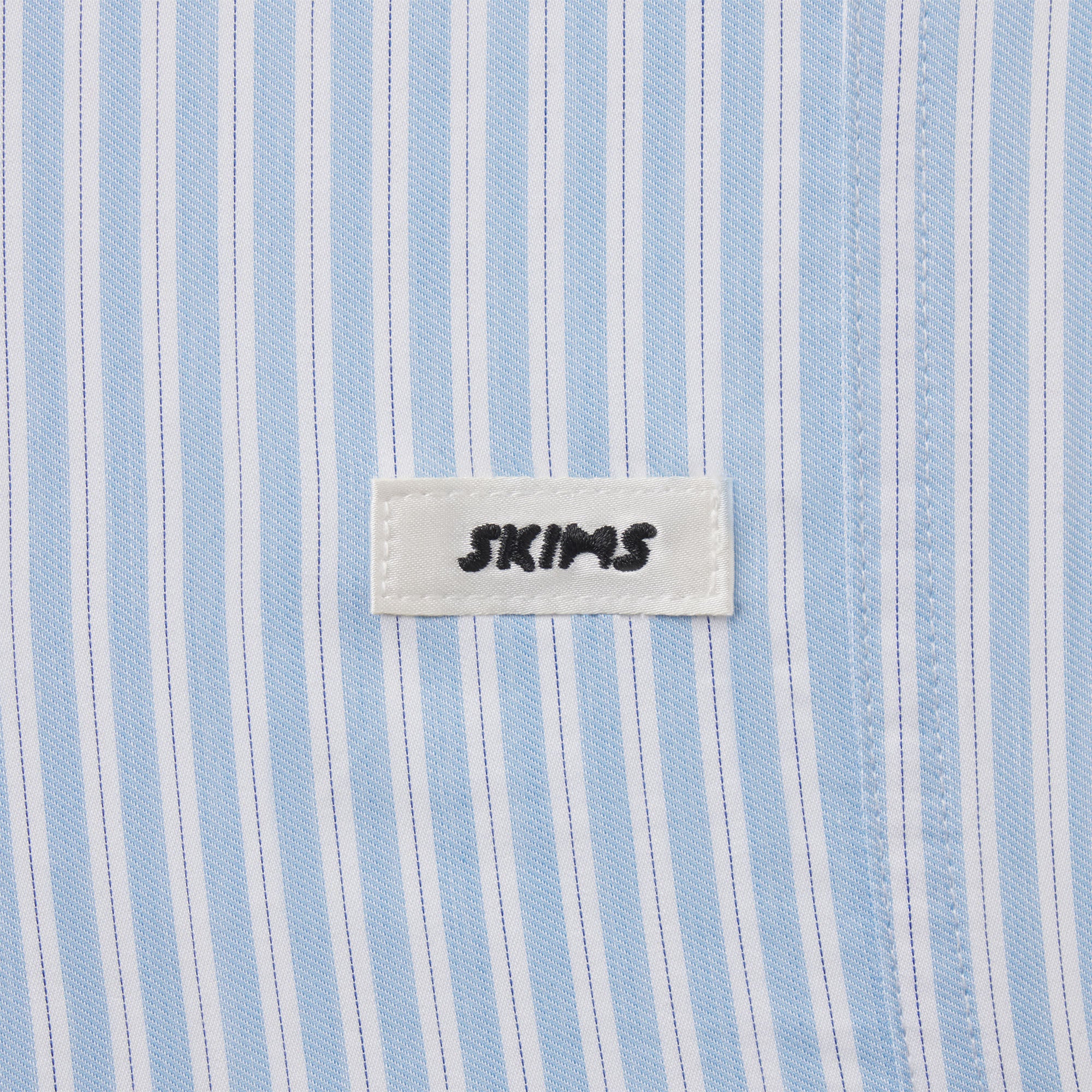 COTTON POPLIN SLEEP OVERSIZED PANT | MARINA MESH STRIPE - Image 5