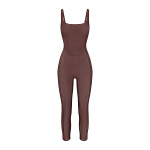 POWER MESH SHAPEWEAR CATSUIT | COCOA
