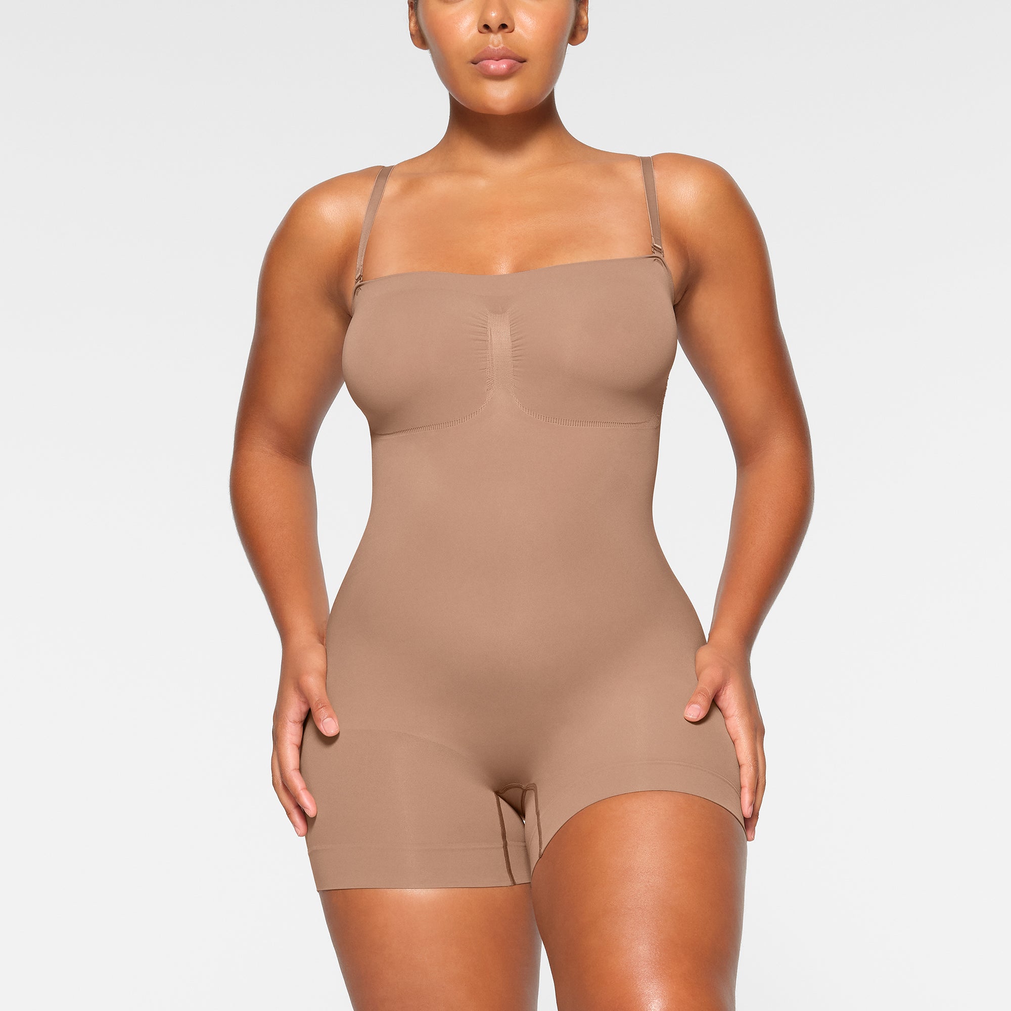 SEAMLESS SCULPT STRAPLESS SHORTIE BODYSUIT | SIENNA - Image 5