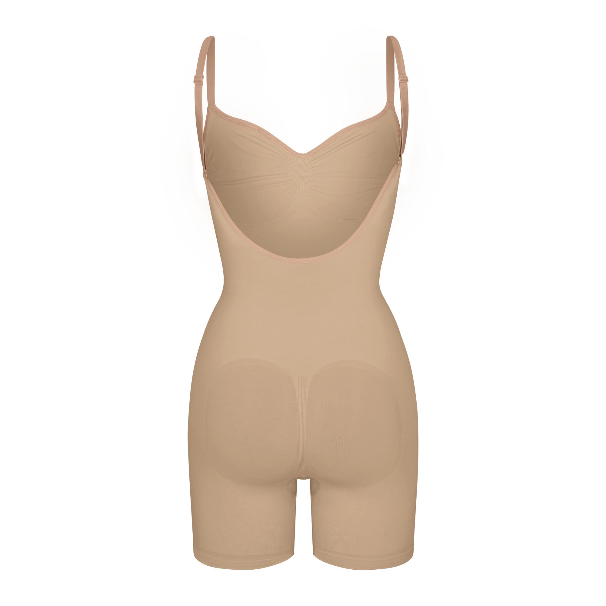 SEAMLESS SCULPT LOW BACK MID THIGH BODYSUIT | CLAY - Image 4