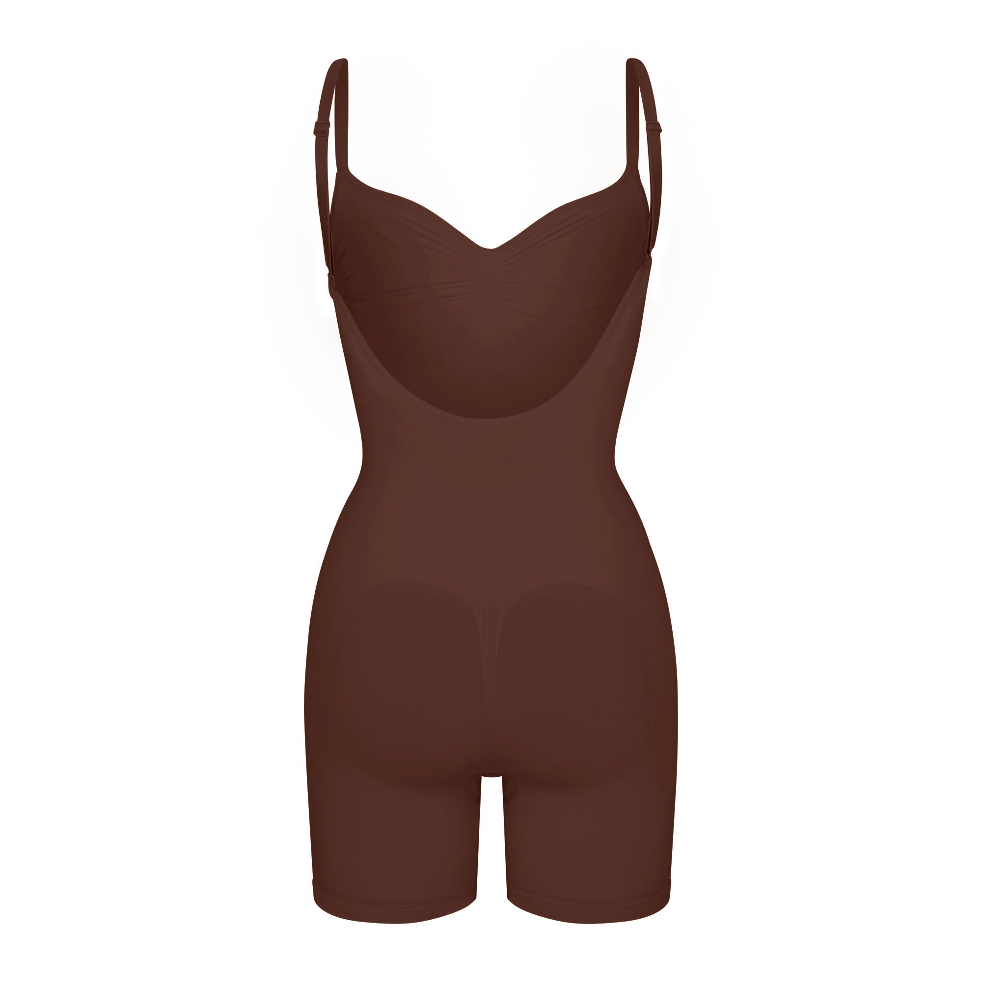 SEAMLESS SCULPT LOW BACK MID THIGH BODYSUIT | COCOA - Image 5