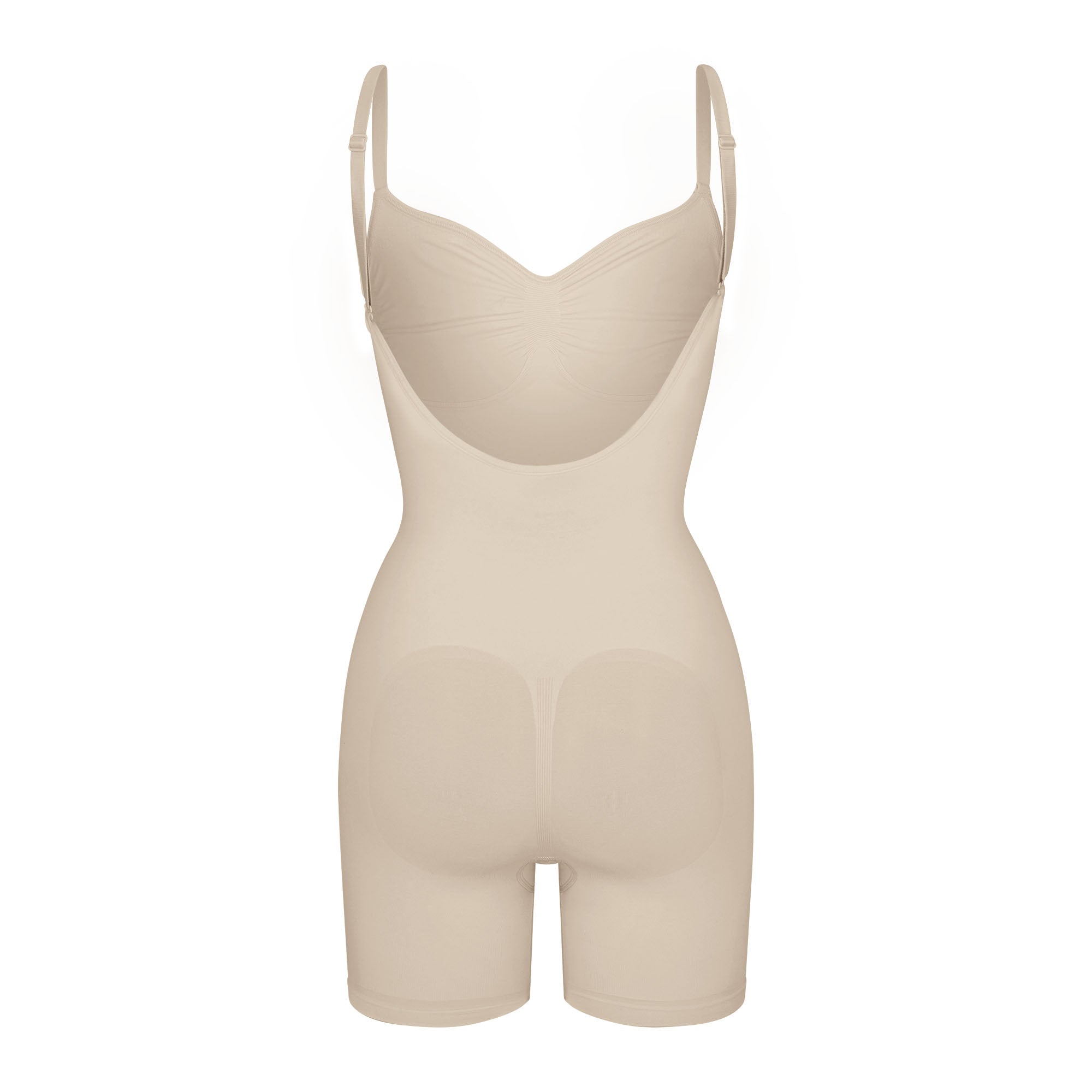 SEAMLESS SCULPT LOW BACK MID THIGH BODYSUIT | SAND - Image 6