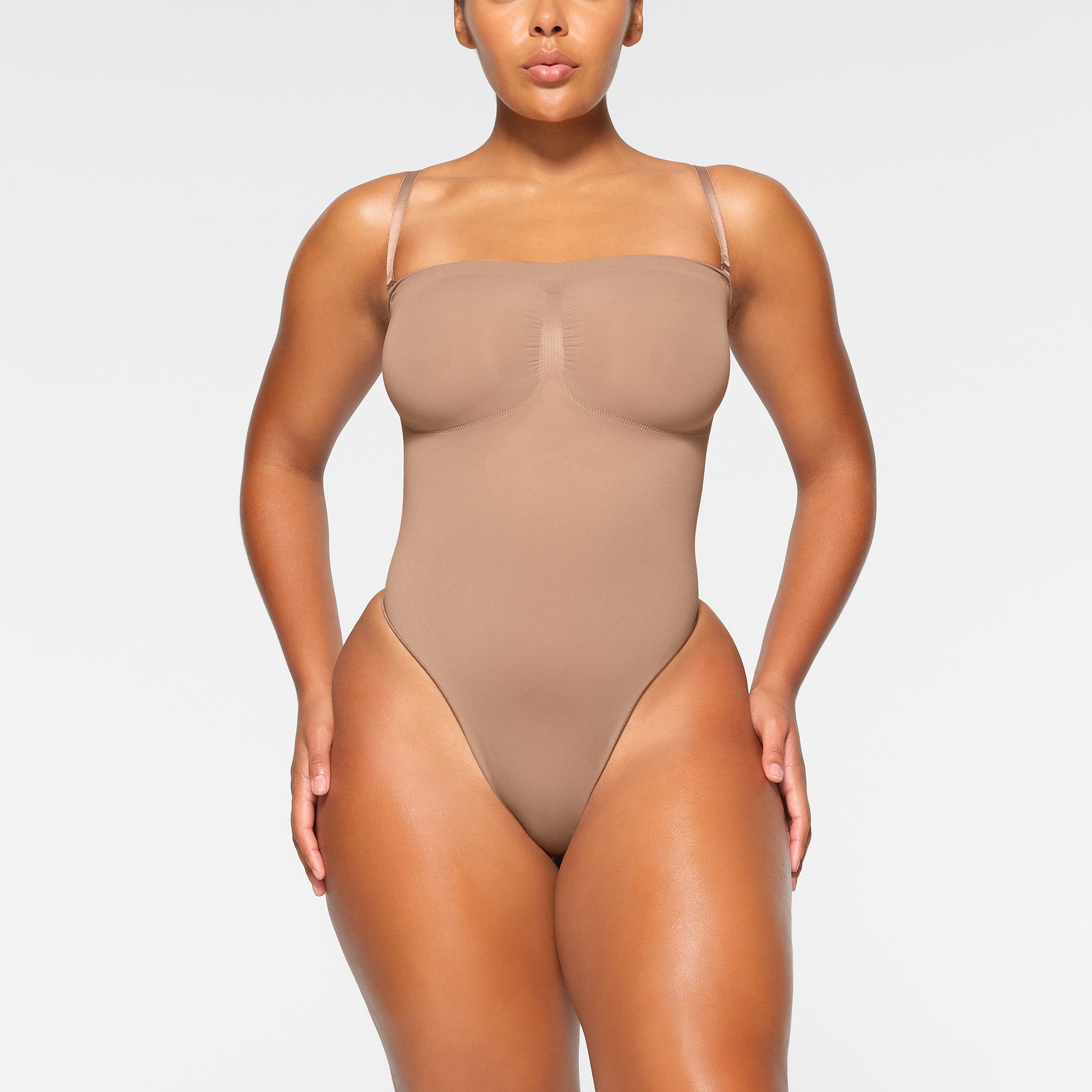 SEAMLESS SCULPT STRAPLESS THONG BODYSUIT | SIENNA - Image 5