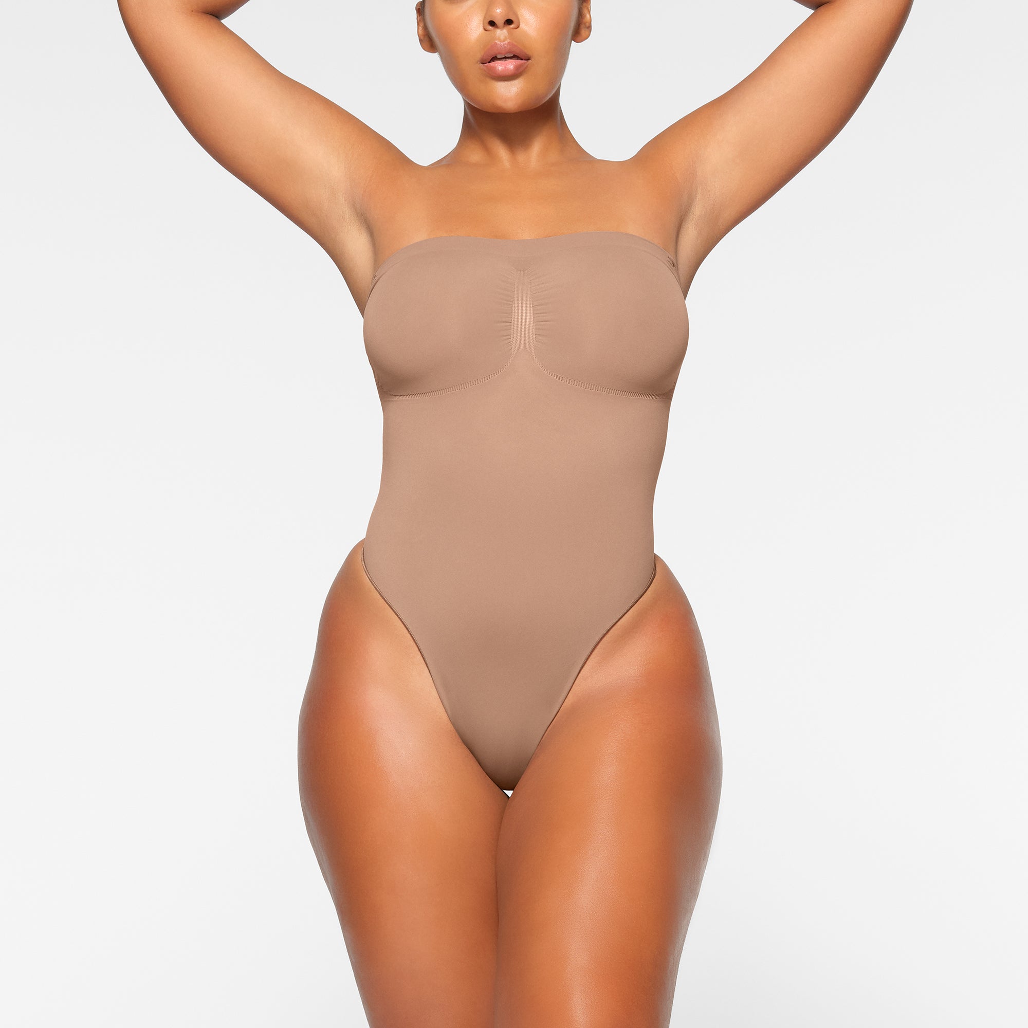 SEAMLESS SCULPT STRAPLESS THONG BODYSUIT | SIENNA - Image 2