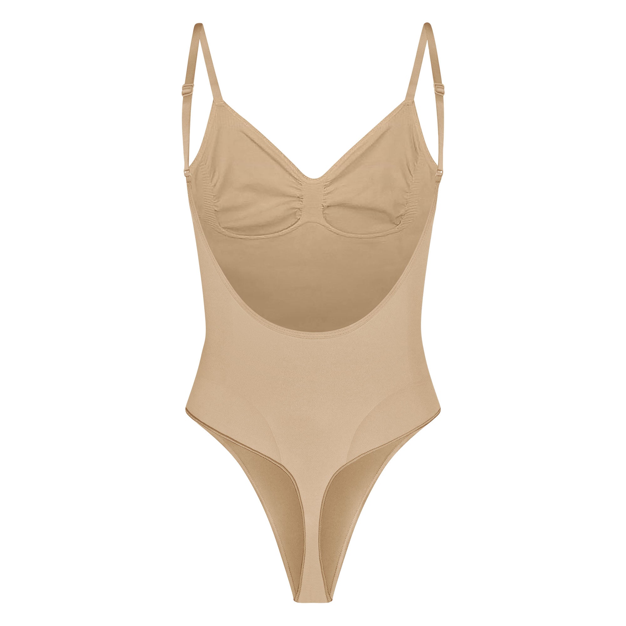 SEAMLESS SCULPT LOW BACK THONG BODYSUIT | CLAY - Image 5