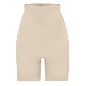 SEAMLESS SCULPT HIGH-WAISTED ABOVE THE KNEE SHORT | SAND