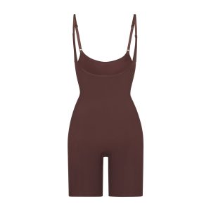 SEAMLESS SCULPT BUTT LIFTING OPEN BUST BODYSUIT | COCOA