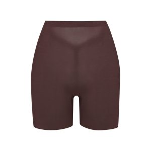 SHEER SCULPT LOW BACK SHORT | COCOA