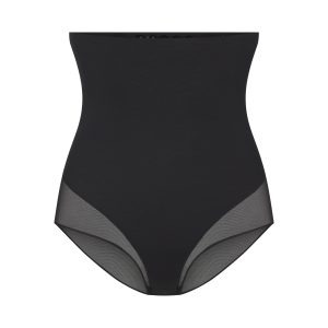 POWER MESH SHAPEWEAR CORE SCULPT HIGH-WAISTED BRIEF | ONYX