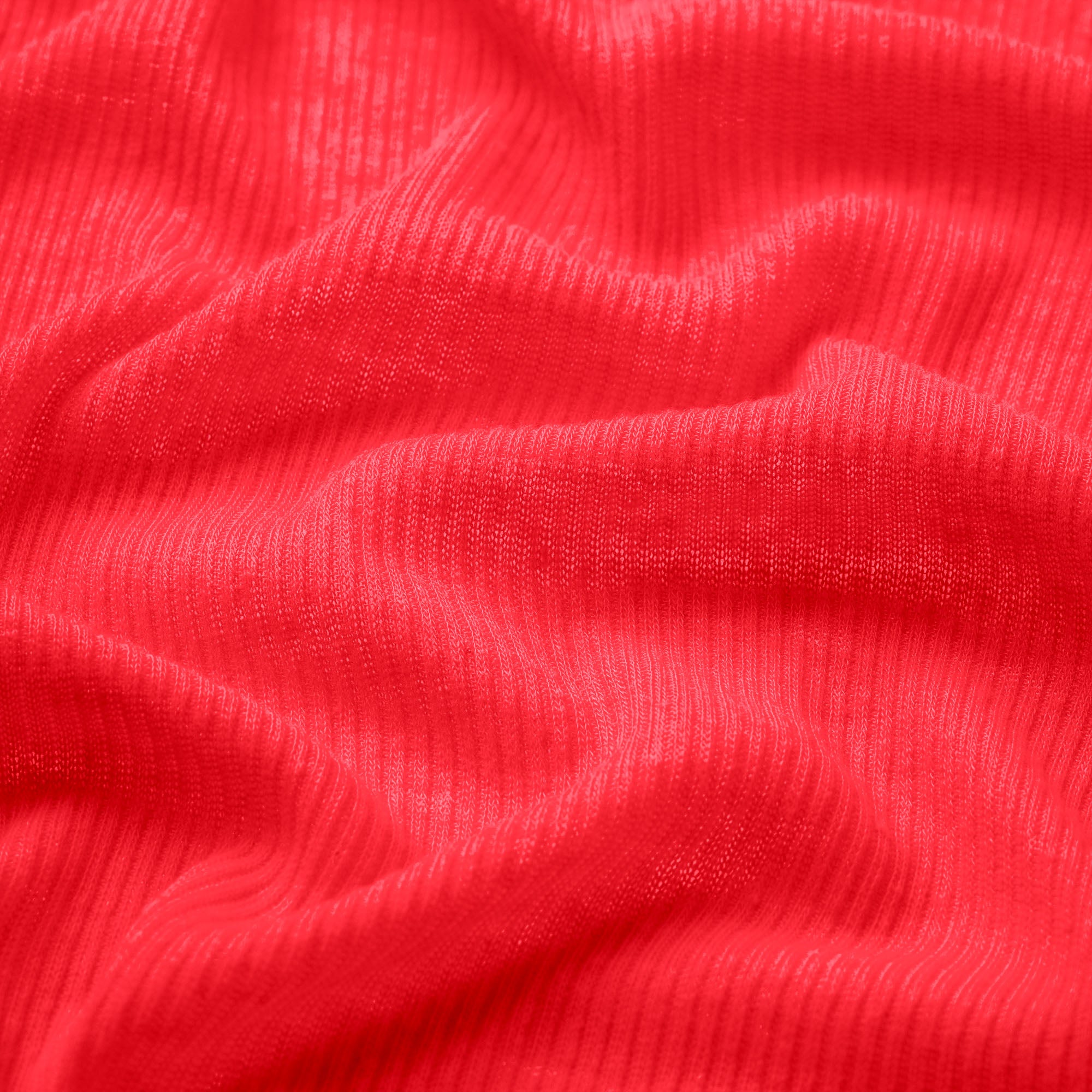 SHEER RIB LONG SLEEVE TOP | CARMINE - Image 5