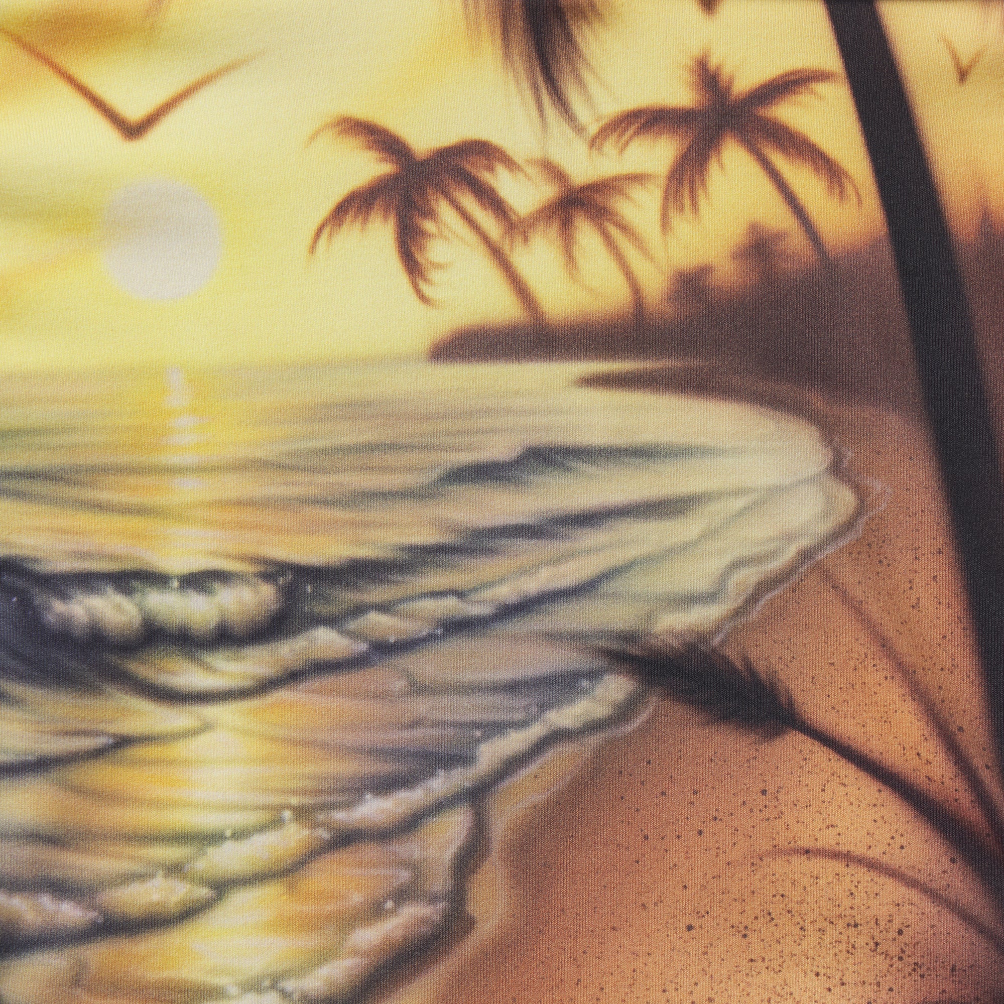 SWIM COVER-UPS COTTON TUBE DRESS | AIRBRUSH BEACH SCENE - Image 5