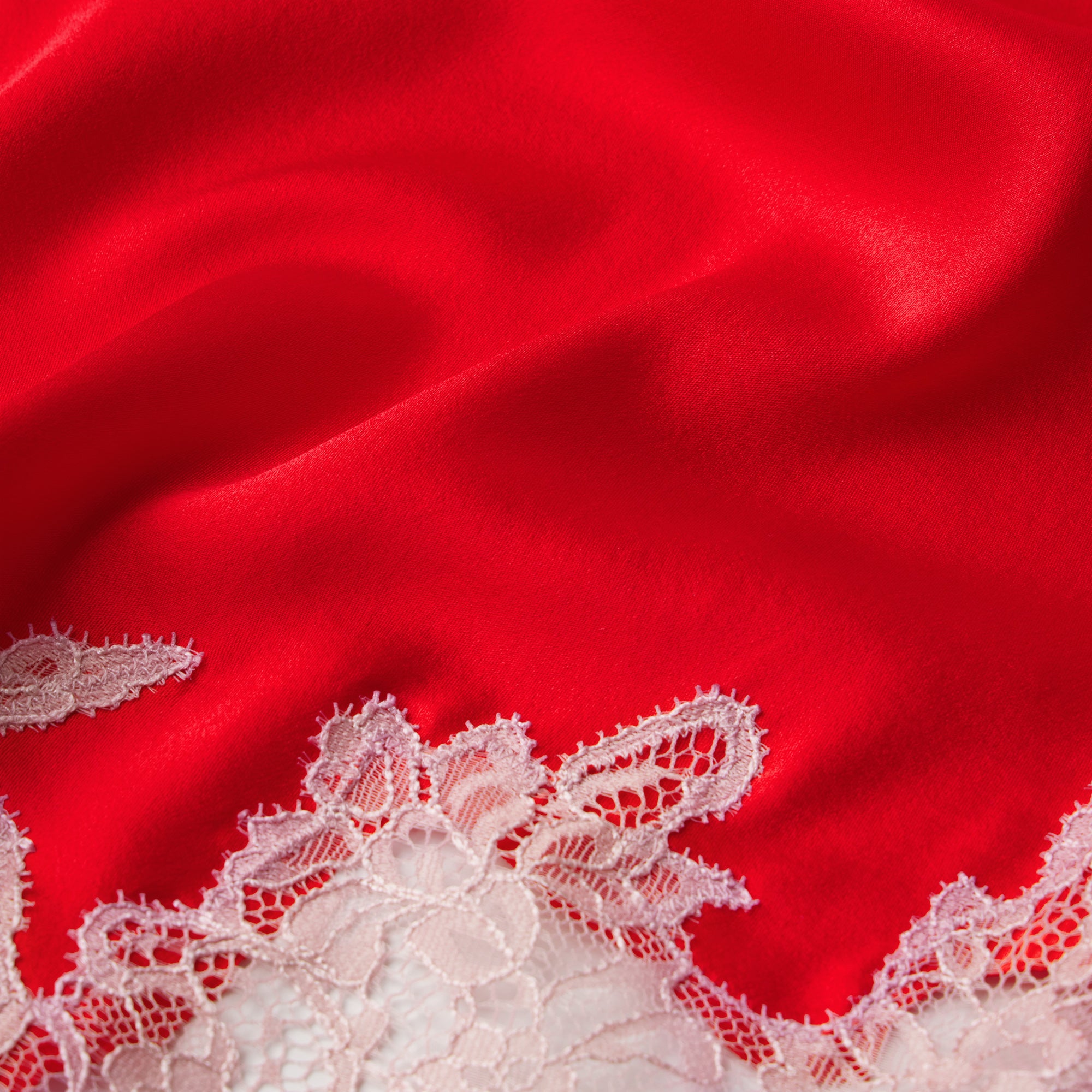 SILK LACE STRAIGHT LEG PANT | RUBY CONTRAST - Image 9