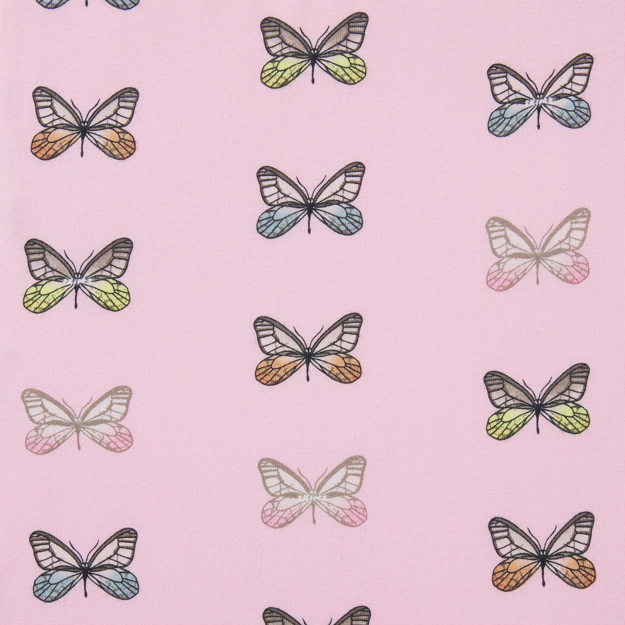 SKIMS SLEEP SHORT SLEEVE BUTTON UP SET | PEONY BUTTERFLY PRINT - Image 8