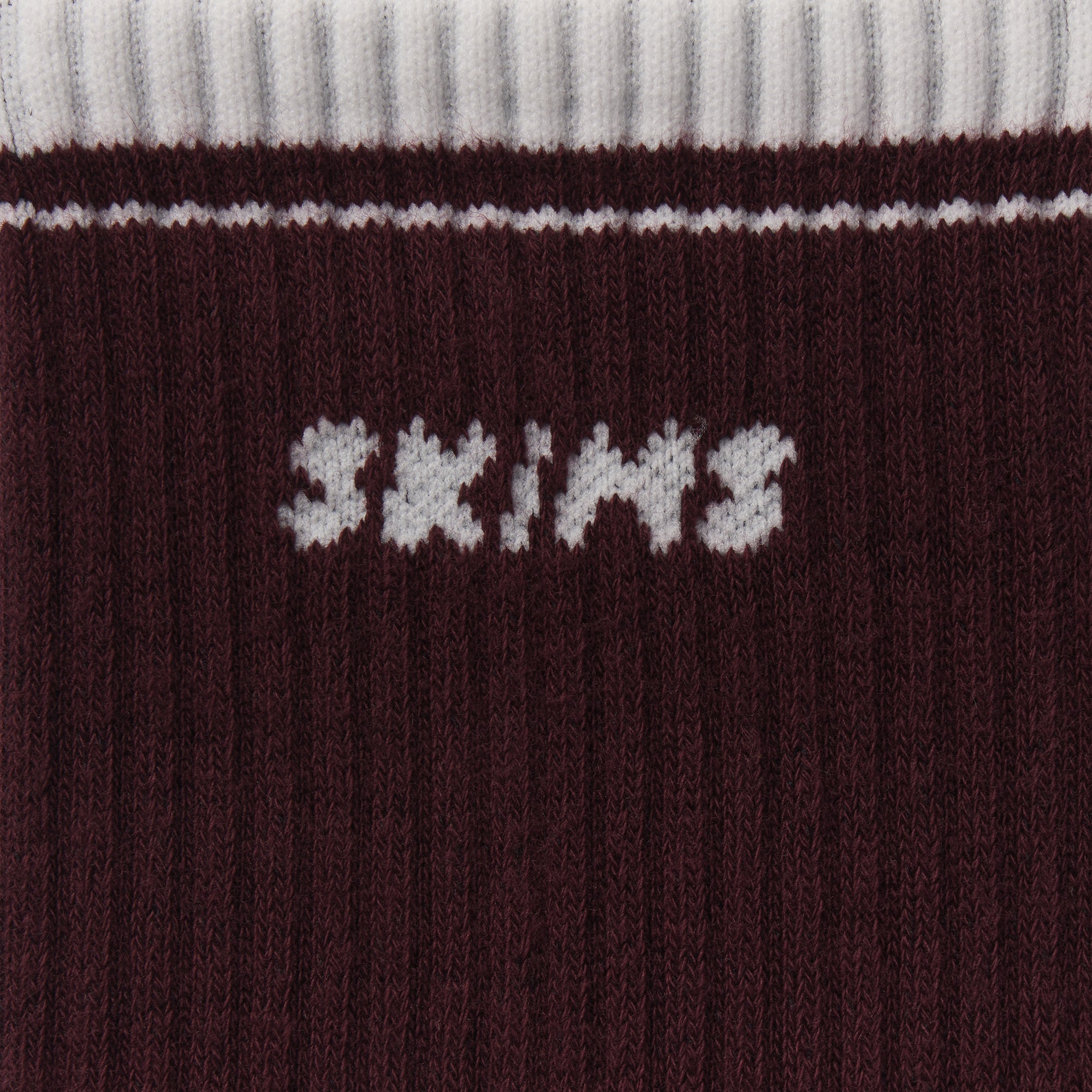 SKIMS SOCKS RIBBED CREW LOGO SOCK 3-PACK | CURRANT SNOW MULTI - Image 9