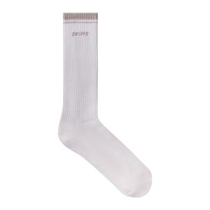 SKIMS SOCKS RIBBED CREW LOGO SOCK | SNOW AND STONE