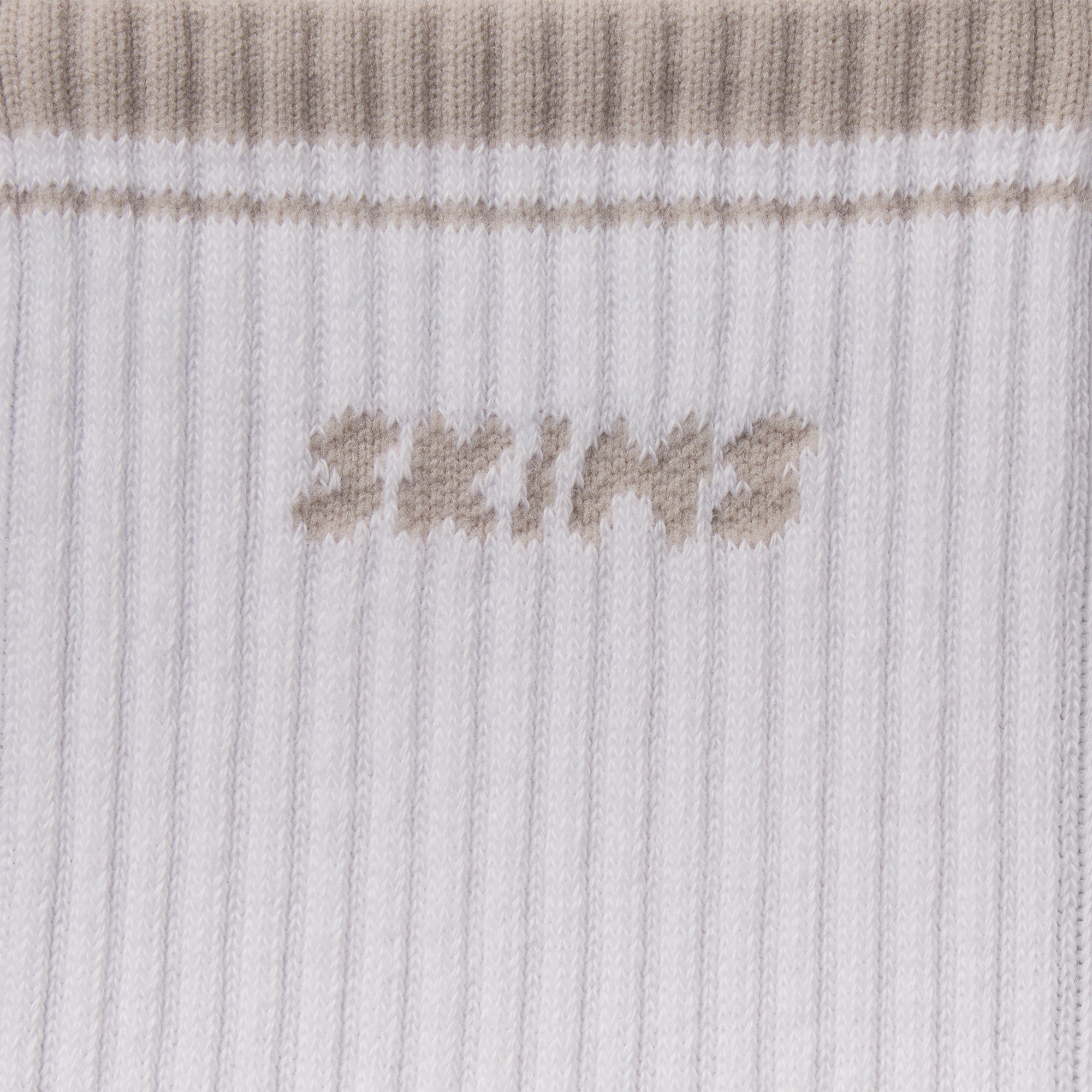 SKIMS SOCKS RIBBED QUARTER CREW LOGO SOCK | SNOW AND STONE - Image 4