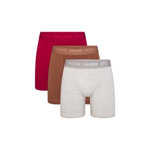 SKIMS STRETCH MENS 5 BOXER BRIEF 3-PACK | WOOD MULTI