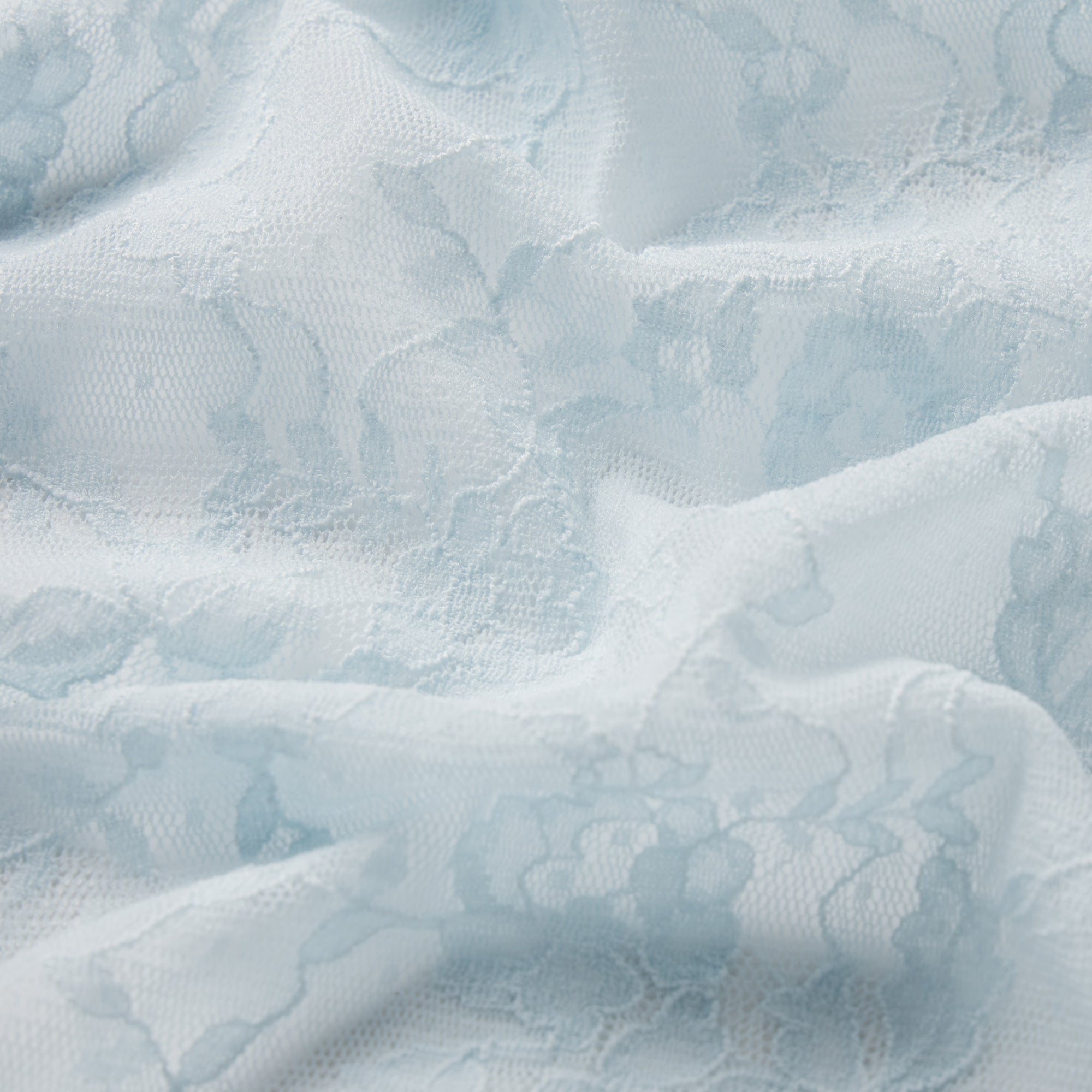 STRETCH LACE HALTER MINI DRESS | POWDER BLUE - Image 7