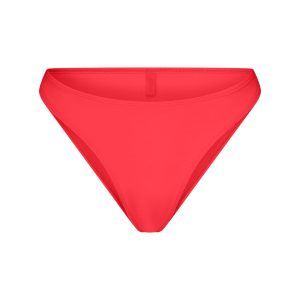 ICONIC SWIM HIGH LEG BIKINI BOTTOM | CARMINE