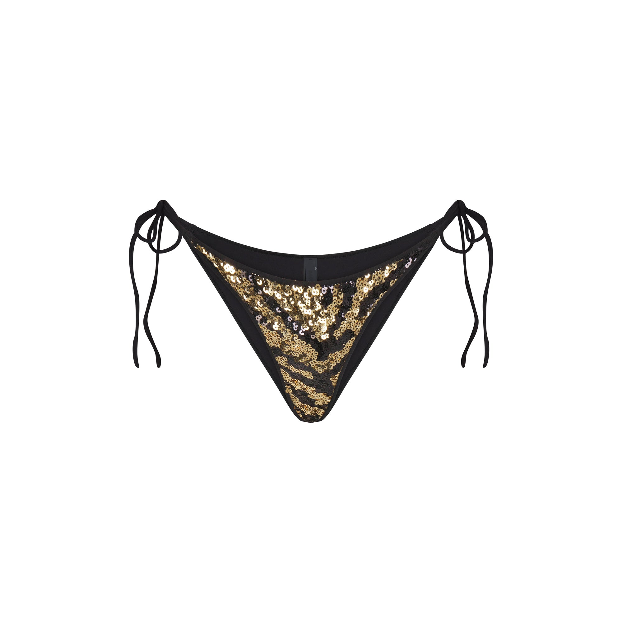 ICONIC SWIM SEQUIN BIKINI BOTTOM | BISCOTTI SEQUINED ZEBRA - Image 4
