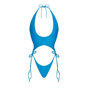 SIGNATURE SWIM PLUNGE MONOKINI | CERULEAN