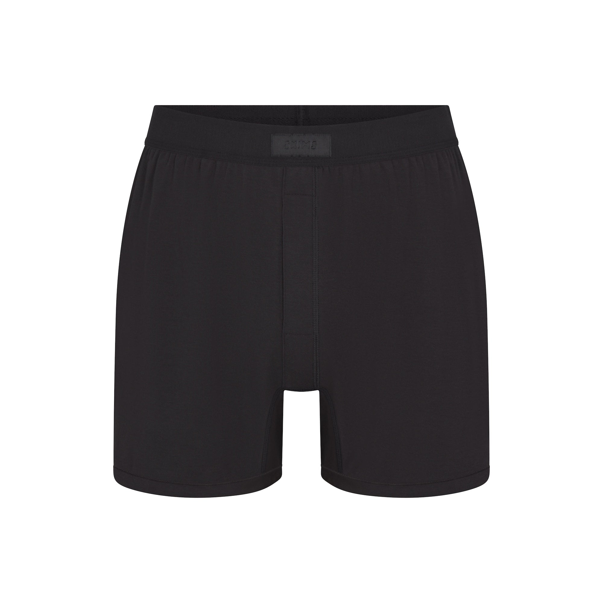 SKIMS COTTON MENS KNIT BOXER | ONYX