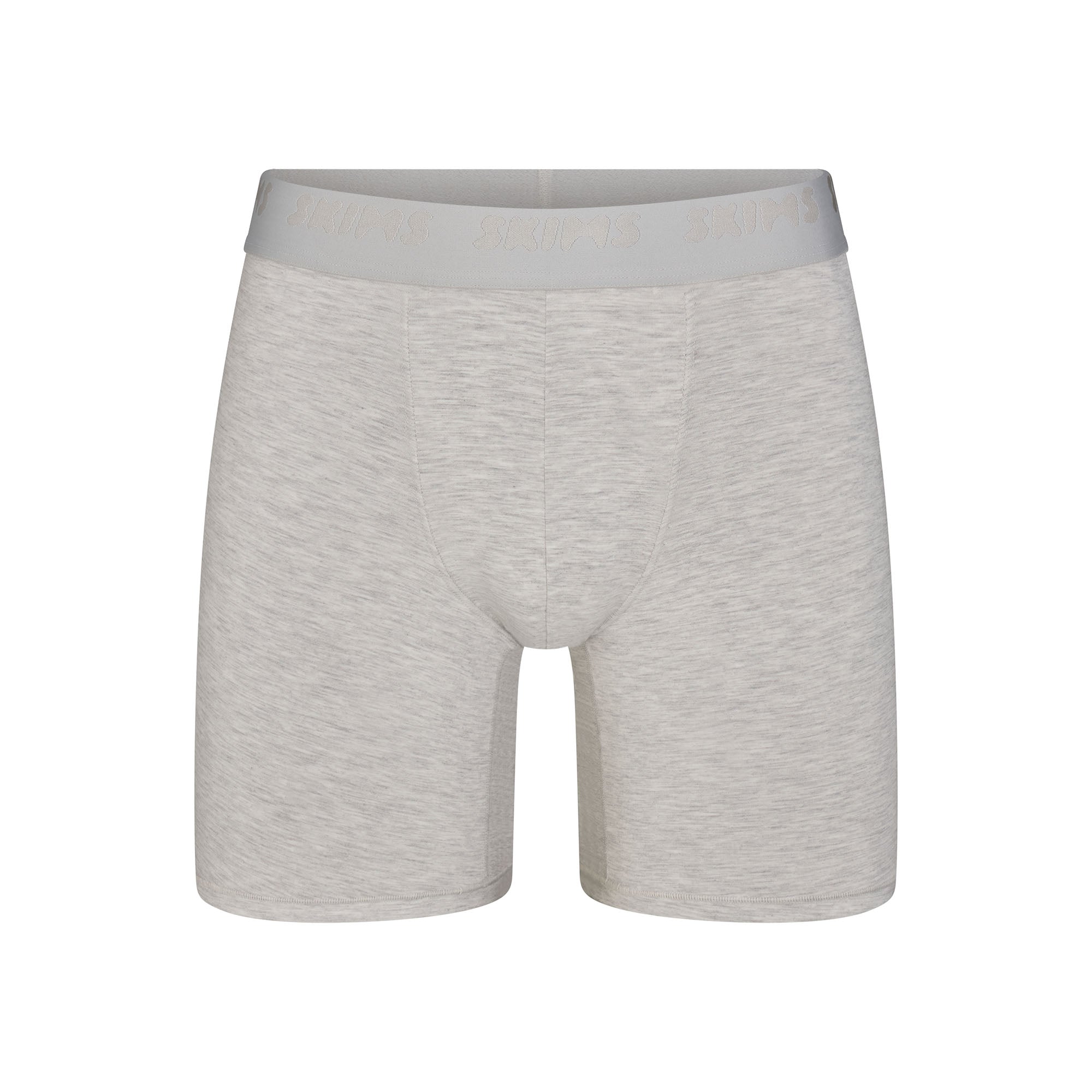 SKIMS STRETCH MENS 5 BOXER BRIEF | LIGHT HEATHER GREY
